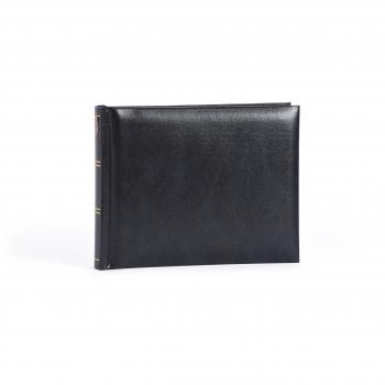 Álbum de Fotos Henzo Basicline Negro 215 x 160 mm con Páginas Blancas y Protector de Polipiel