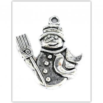 LA SELECCIÓN DE RUGBY DE NAVIDAD ESPECIAL~JSB ** 6 piezas x~plata envejecida colgantes de muñeco de nieve de diamantes está unida~incluye Accesorios incluye~calidad colgantes de Navidad~IDEAL para crear tarjetas y joyas de Leigh Ann Tennant