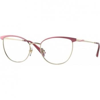 Vogue Eyewear VO4208 5141 Women's Eyeglasses - Butterfly Pink, Gold Frame, Size 50, Blue Light Block Available