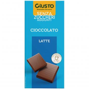 Giusto Barrita de Chocolate con Leche sin Azúcar 85g