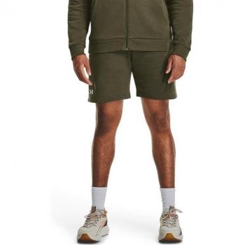 Pantalones cortos casuales de hombre Under Armour Ua Rival Fleece Shorts Verde L Regular
