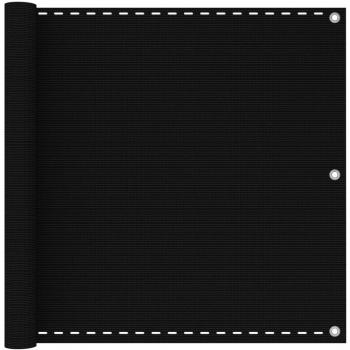 Toldo para balcón HDPE negro de alta calidad resistente a los rayos UV 90x400 cm