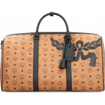 MCM Women's Ottomar Weekender Travel Bag in Saddle Brown | MMVESTT02 Color CO, Weekend Bags, Brown female, Size: ONE SIZE