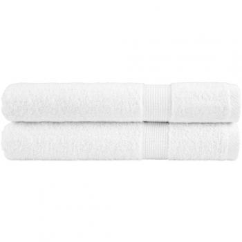 Toallas de sauna SOLUND 2 unidades blanco 80x200 cm 600 gsm