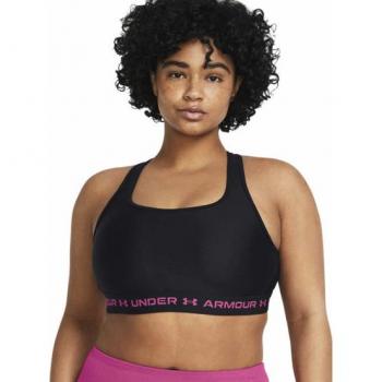 Sujetador deportivo Under Armour Crossback Mid soporte medio negro fucsia L mujer
