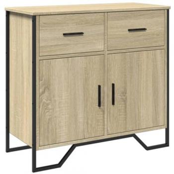 Aparador de madera de ingeniería Roble Sonoma 79,5x35,5x74,5 cm
