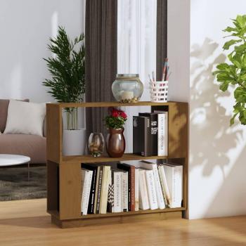 Librería/Divider Amber 80x25x70 cm Madera maciza de pino color marrón miel