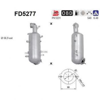 Filtro de Partículas AS FD5277 con Alta Eficiencia y Tecnología Avanzada