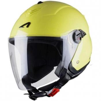 Astone Helmets Mini Jet, Casco Jet, color Amarillo Limón, talla S