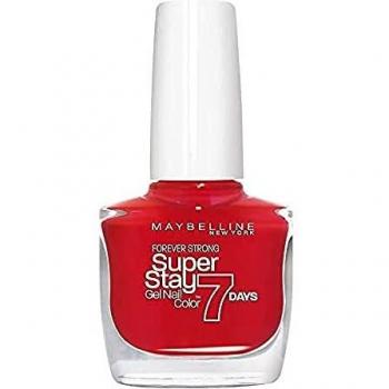 Maybelline New York - Superstay 7 Días, Esmalte de Uñas Efecto Gel, Tono 008 Passionate Red
