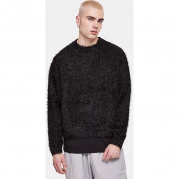 Urban Classics Men's Black Feather Knit Sweater (L to 3XL)