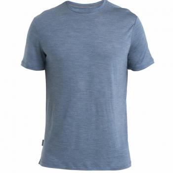 Camiseta de Manga Corta Merino Icebreaker 125 Cool-Lite Sphere III para Hombre Azul