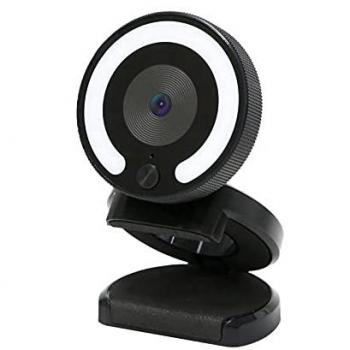 Webcam Foscam W28 Full HD 1080P 2MP con Micrófono y Luz LED, Compatible con Windows, Mac y Linux
