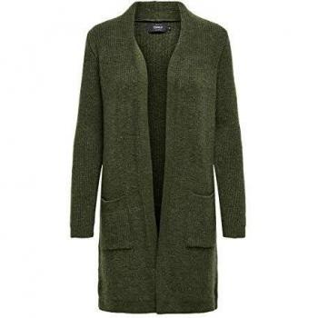 ONLY Onljade L/S Cc KNT - Chaqueta de punto para mujer verde XL