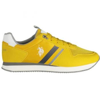 U.S. Polo Assn. Radiant Yellow Sports Sneakers with Contrasting Details - EU41/US8