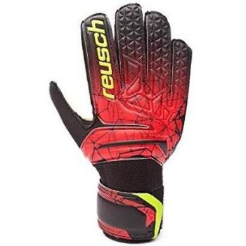 Reusch Fit Control RG Open Cuff Guantes de Portero, Infantil, Negro y Rojo, 4