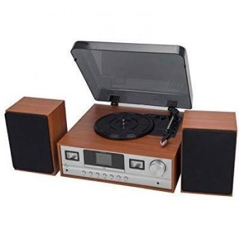 Denver MRD-52LIGHTWOOD Tocadisco Plata, Madera