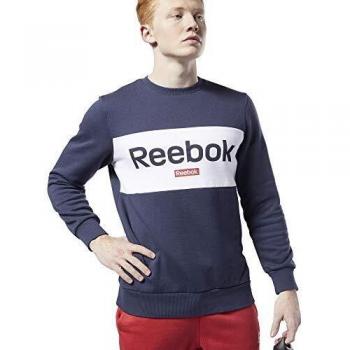 Reebok Te Big Logo Crew Sudadera, Hombre, hernvy, XS
