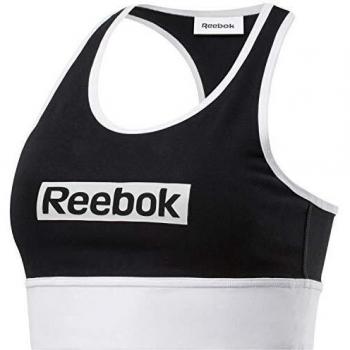 Reebok Te Linear Logo Bralette Sujetador Deportivo, Mujer, Negro, M