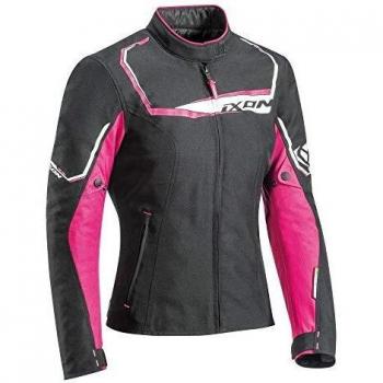 Ixon Nc Chaqueta moto Challenge Lady Negro/FUSHIA, Negro/Fuschia, XS