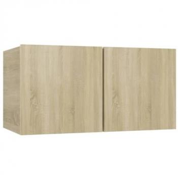 Mueble TV Multimedia Suspendido Roble Sonoma 60 x 30 x 30 cm