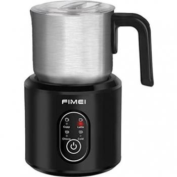 Espumador de Leche Eléctrico 250ml/350ml, FIMEI 4 en 1 Vaporizador de Leche Eléctrico 500w, Espumador de Leche Automático para Café, Leche, Capuchino, Chocolate Caliente, Apagamiento Automático
