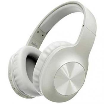 Calypso - Auriculares Bluetooth con micrófono y Refuerzo de Graves, Color Blanco
