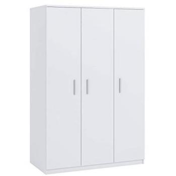 Armario Providence G118 Blanco con Bisagras 135x202x65cm y 4 Estantes