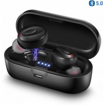 2019 Auricular Bluetooth inalámbrico,cancelación de Ruido, Mini Auricular Bluetooth Interno de 15 Horas para Android iOS-BY5