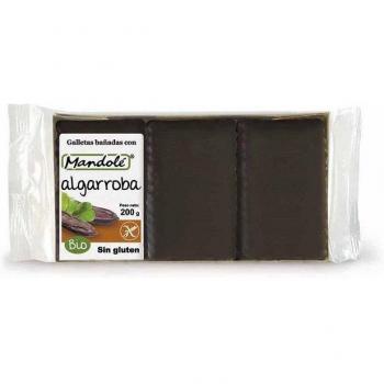 Mandole Galletas Bañadas con Algarroba Bio Sin Gluten 200g