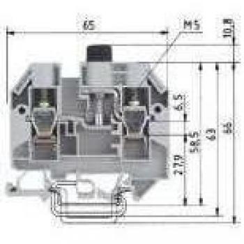 BORNE FUSIBLE WK 10/SI U 6,3 X 32 /V0. Incluye 50 piezas