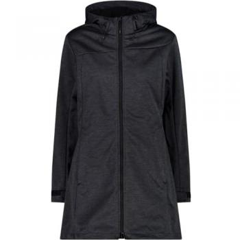 CMP Women's Softshell Coat with Fixed Hood - Titanium Melange