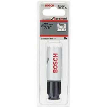 Sierra de Corona Bimetálica Bosch Progressor 22 mm con Cambio Rápido
