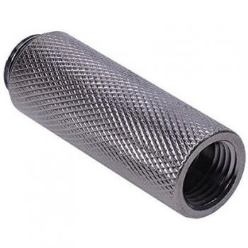 50mm Black Nickel Plated G1/4 to G1/4 Extension - Knurled