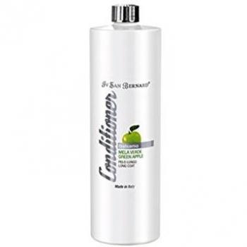 Bálsamo de Manzana Verde SLS Free - Crema para Perros y Gatos - 1 L - Ayudan al Desenredo de los Nudos Difíciles - Acción Emoliente - Ideal para Pelos Largos - IV San Bernard