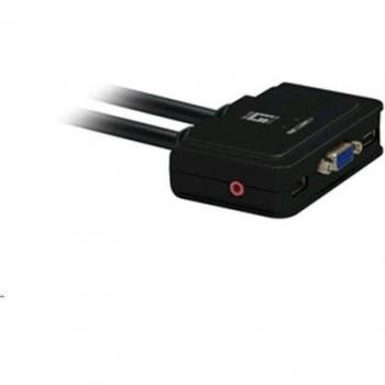 KVM LEVEL ONE 2P USB CON AUDIO SEMI-AUTOMATIC