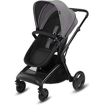 Cbx Bimisi Pure - Cochecito con asiento reversible y capazo plegable para recién nacidos, incluye cubierta para lluvia, desde el nacimiento hasta los 15 kg, Comfy Grey