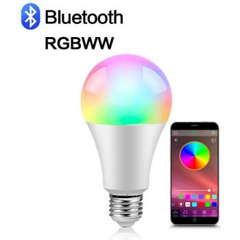 Bombilla LED Inteligente E27 RGB 15W Regulable con WIFI y Bluetooth, Compatible con Alexa y Google Home
