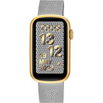Smartwatch TOUS T-Band Mesh con brazalete bicolor de acero y caja dorada