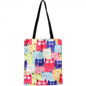 Oh My Pop! Cats Bolsa de la Compra Shopping Bag, Multicolor