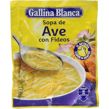 Gallina Blanca - Sopa De Ave Con Fideos, 76 g