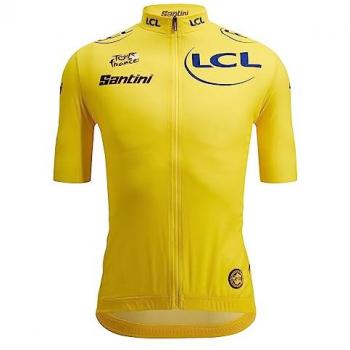 Maillot Amarillo Tour de Francia 2024 Líder Clasificación General Manga Corta Corte Sleek - Talla S