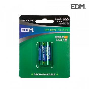 Pila Recargable Eco-Series AAA LR03 950mA (Blister 2 Unid)