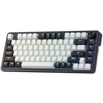 Redragon K673 PRO 75% Wireless RGB Gaming Keyboard, Compact Mechanical Hot-Swap Red Switch, 3 Modes, 81 Keys