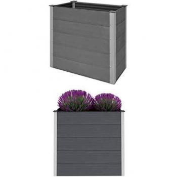 vidaXL Garden Raised Bed WPC 100x50x91 cm Grey