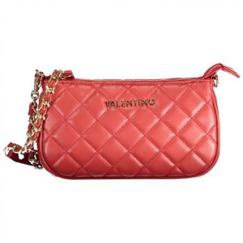 Valentino by Mario Valentino Red Polyethylene Handbag with Removable Chain Strap and Zip Closure, Shoulder Bags for Women, ONE SIZE