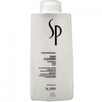 Wella SP Deep Wash Shampoo 1 L - Deep Cleanser Clarifying Shampoo, 1000 ml, suitable for all hair types, removes product buildup and impurities, provides a deep cleanse without stripping moisture