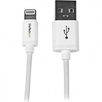 StarTech.com 1m (3ft) White Apple 8-pin Lightning Connector to USB Cable for iPhone / iPod / iPad