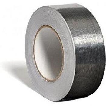 Unecol 8403 Cinta (Aluminio, Rollo, 50 micras), Gris, 10 m x 50 mm