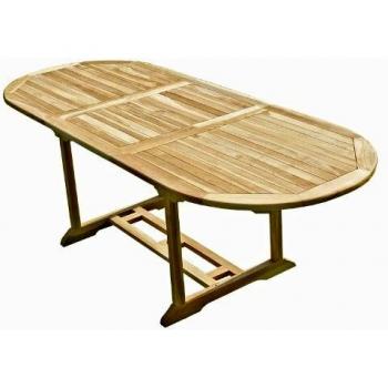 Mesa de jardín de teca Mahui para 8/10 personas
